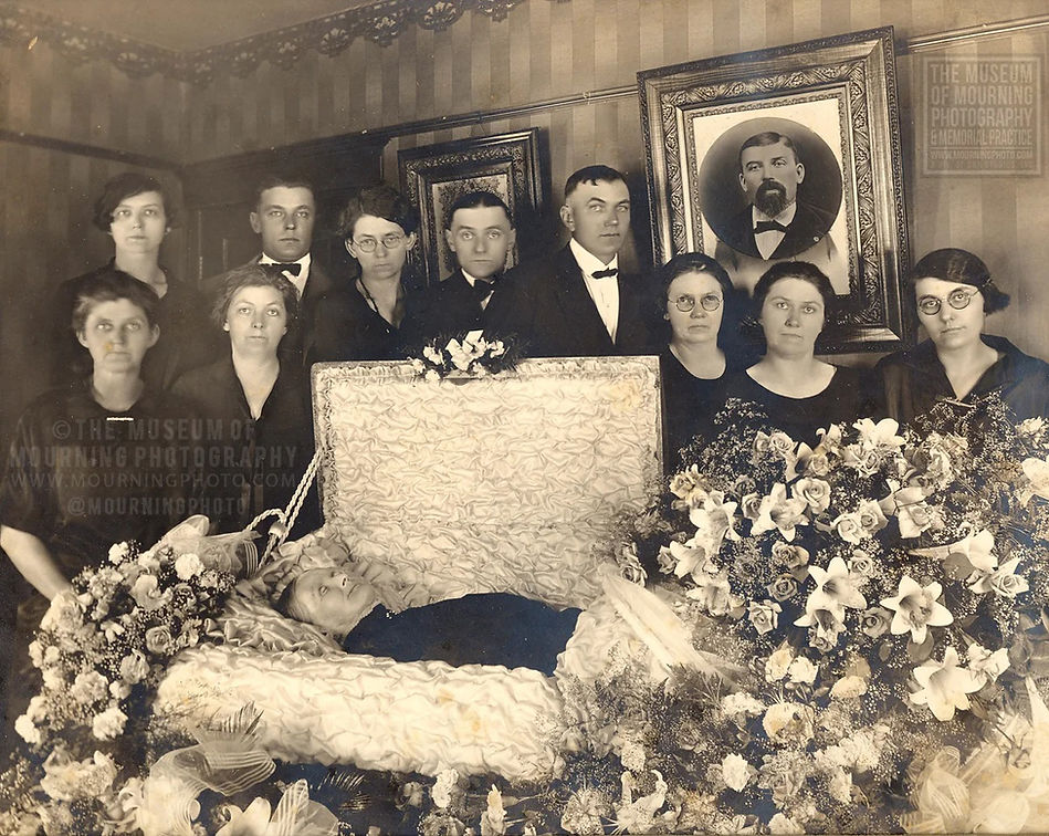 Post Mortem Woman In Casket Memorial Funeral Photo WP.jpg