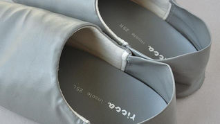 ルームシューズにriccaアーチサポートインソール