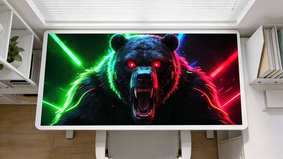 Thumbnail: Neon Beasts - Grizzly : Acrylic Desk Topper