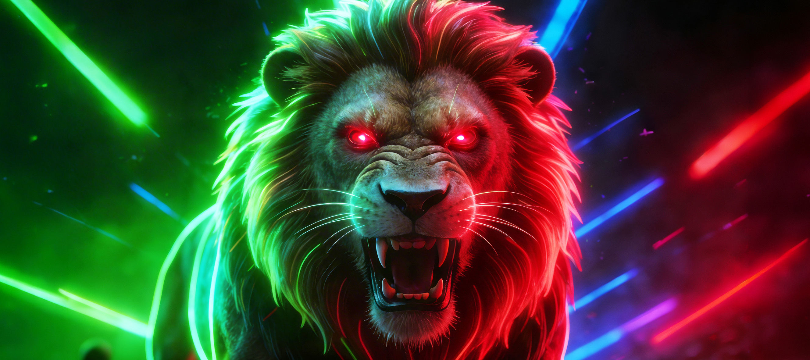 Neon Beasts - King : Acrylic Desk Topper