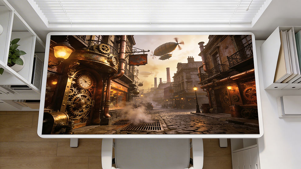 Thumbnail: Steampunk - City: Acrylic Desk Topper