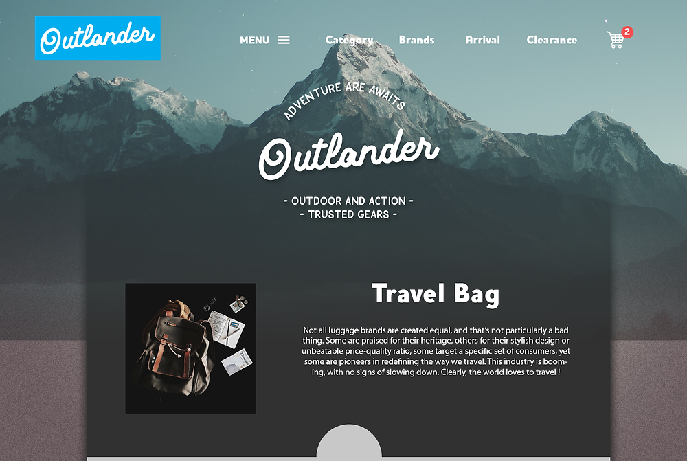 Website hero header Design 3