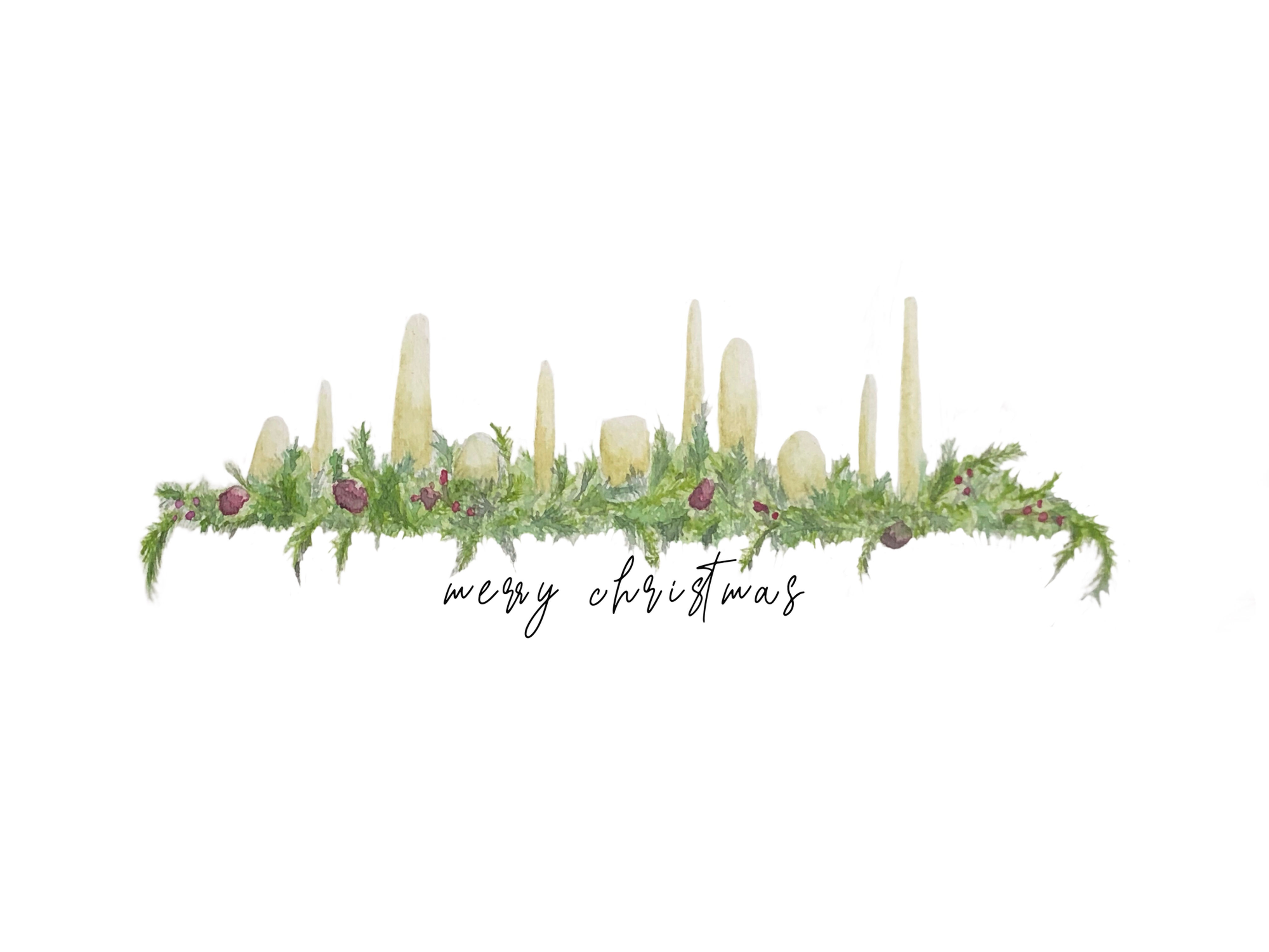 Christmas Candles Print