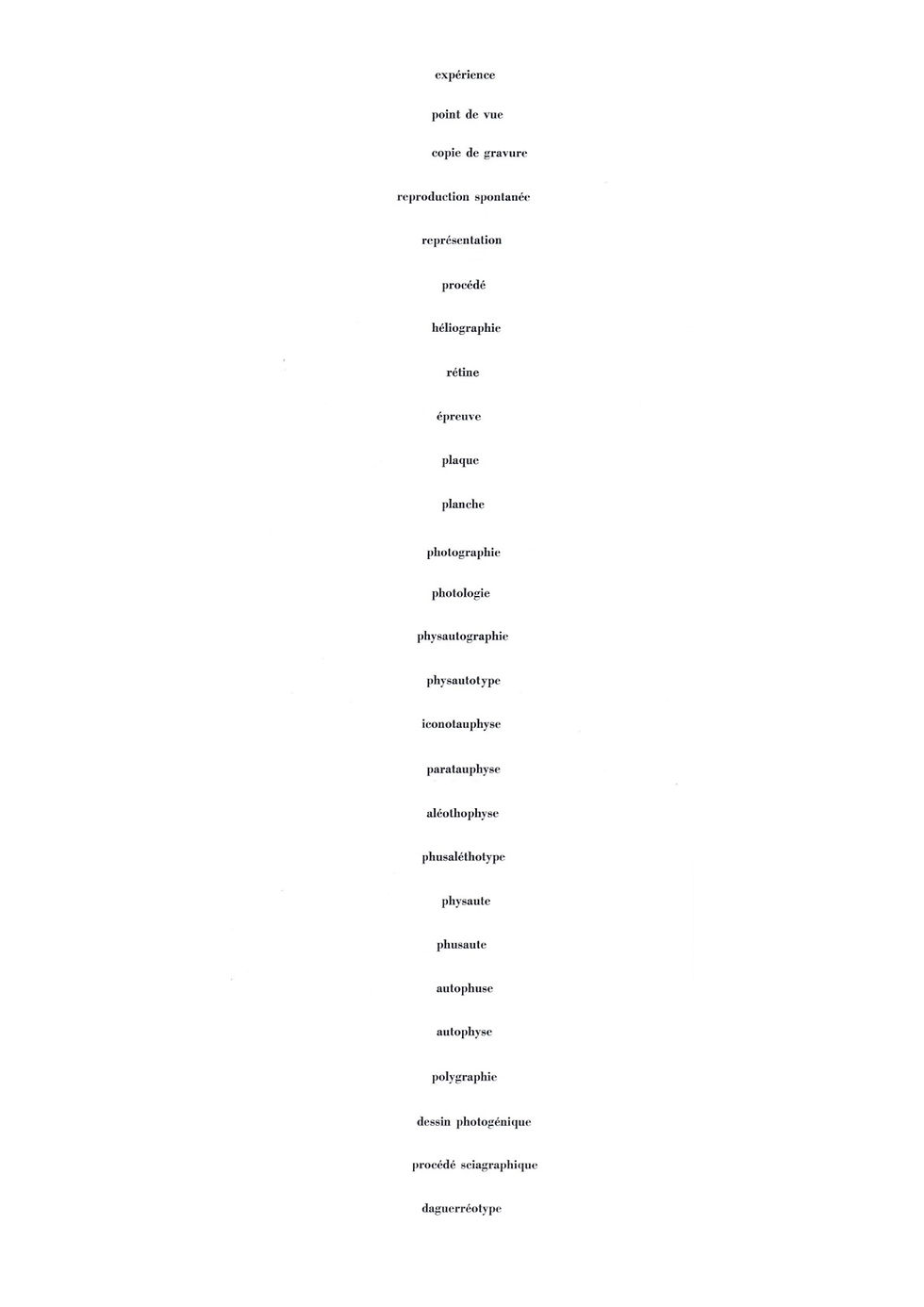 nomenclature