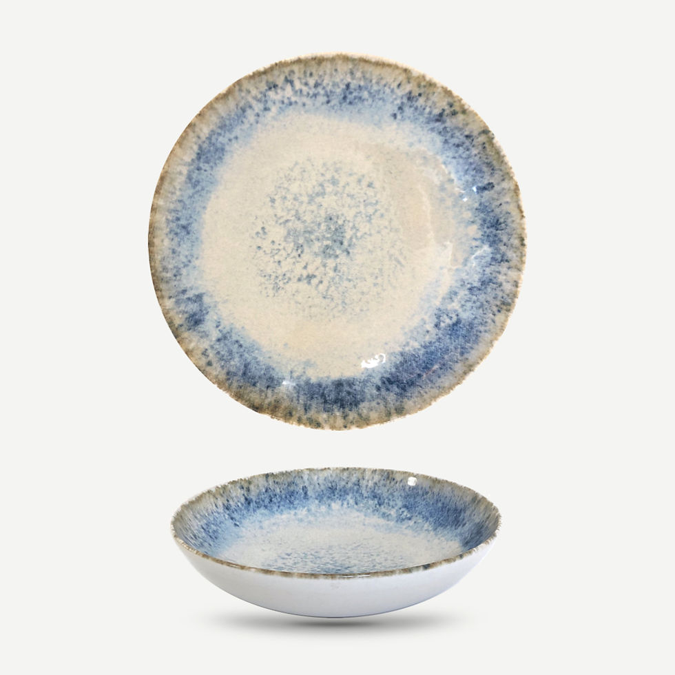 Reactive Glaze Soup Plate, Set of 6 pcs.