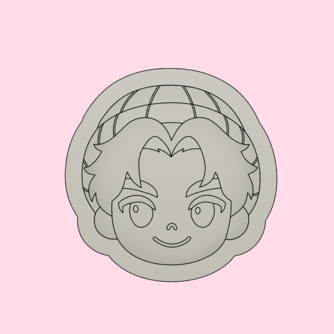 Abby (K-Pop) debosser with matching cutter