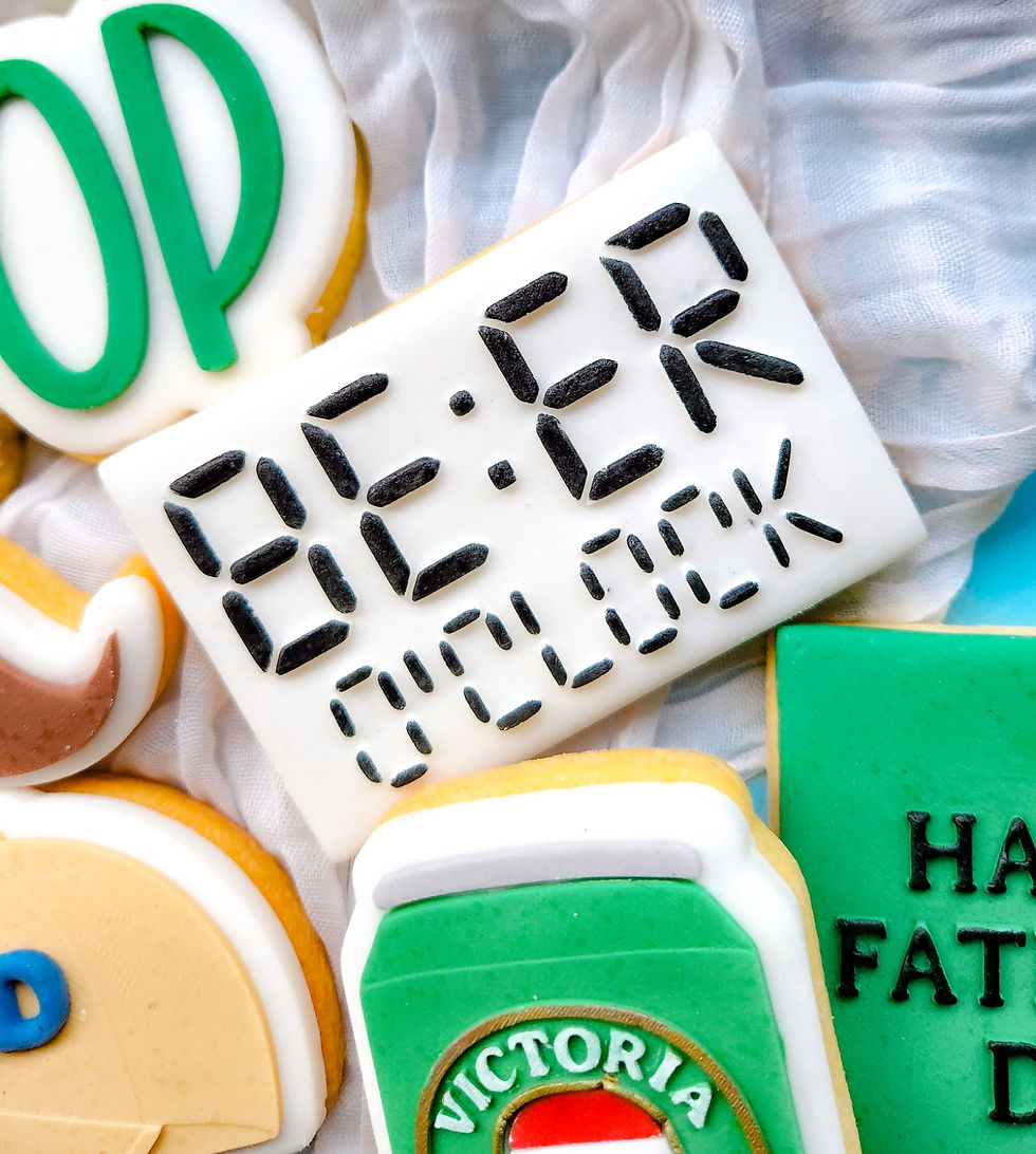 Beer O’Clock debosser with matching cutter