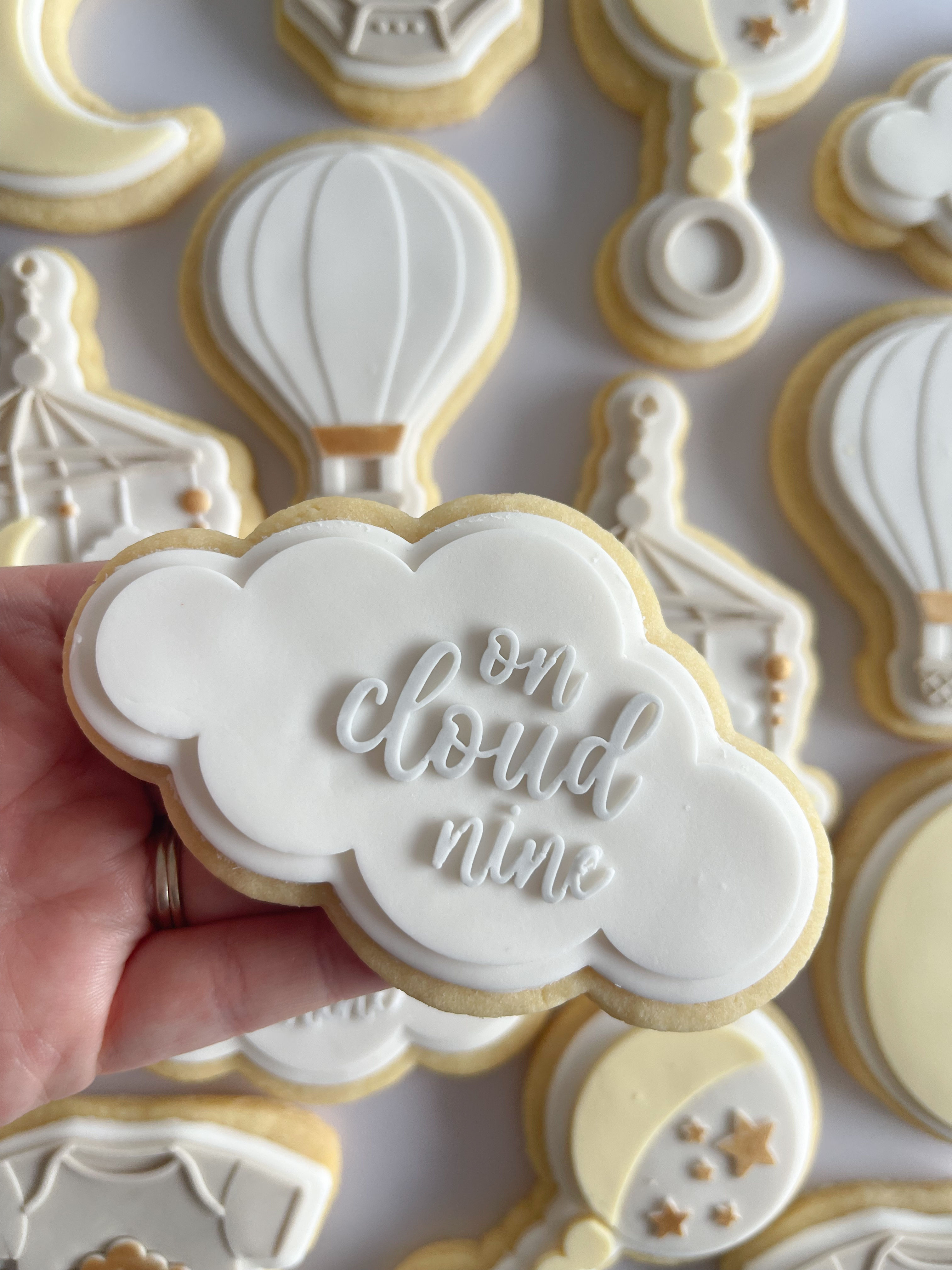 ‘On cloud nine’ cloud debosser with matching cutter