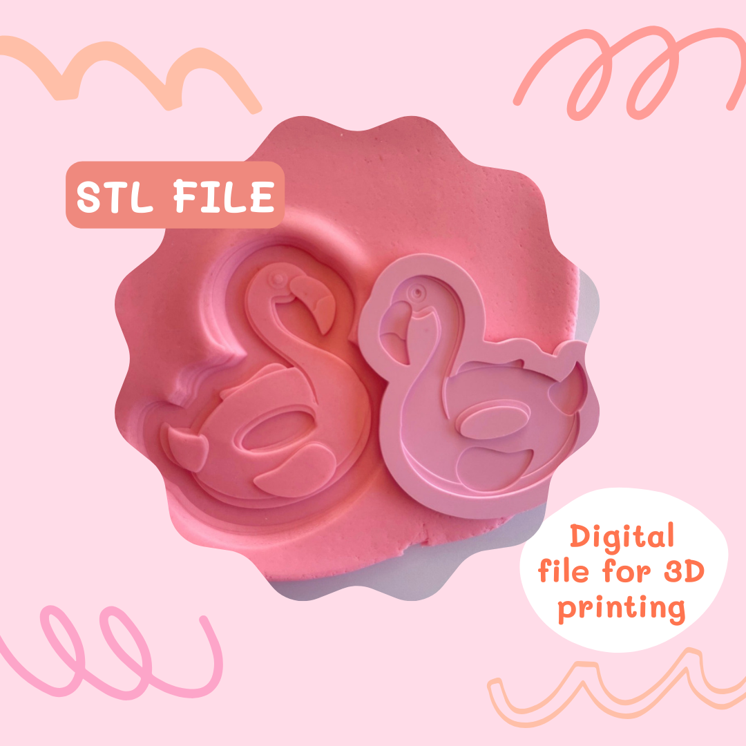 Flamingo floatie STL