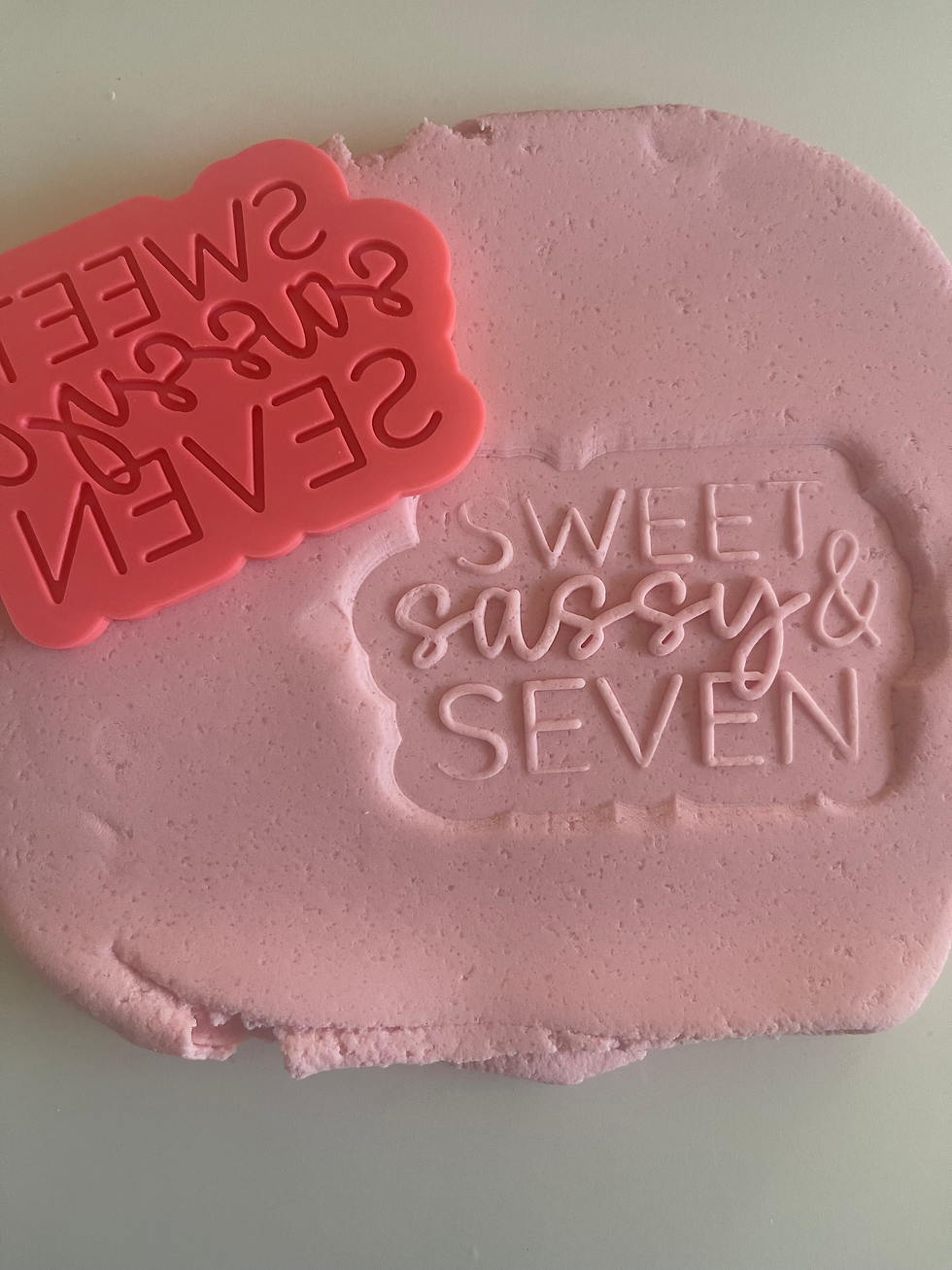 Sweet sassy & seven debosser with matching cutter