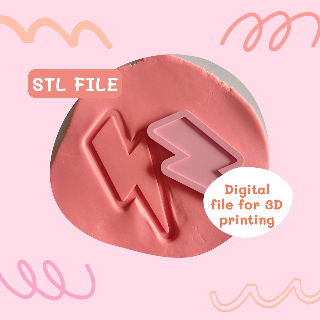 Lightning bolt debosser STLfile
