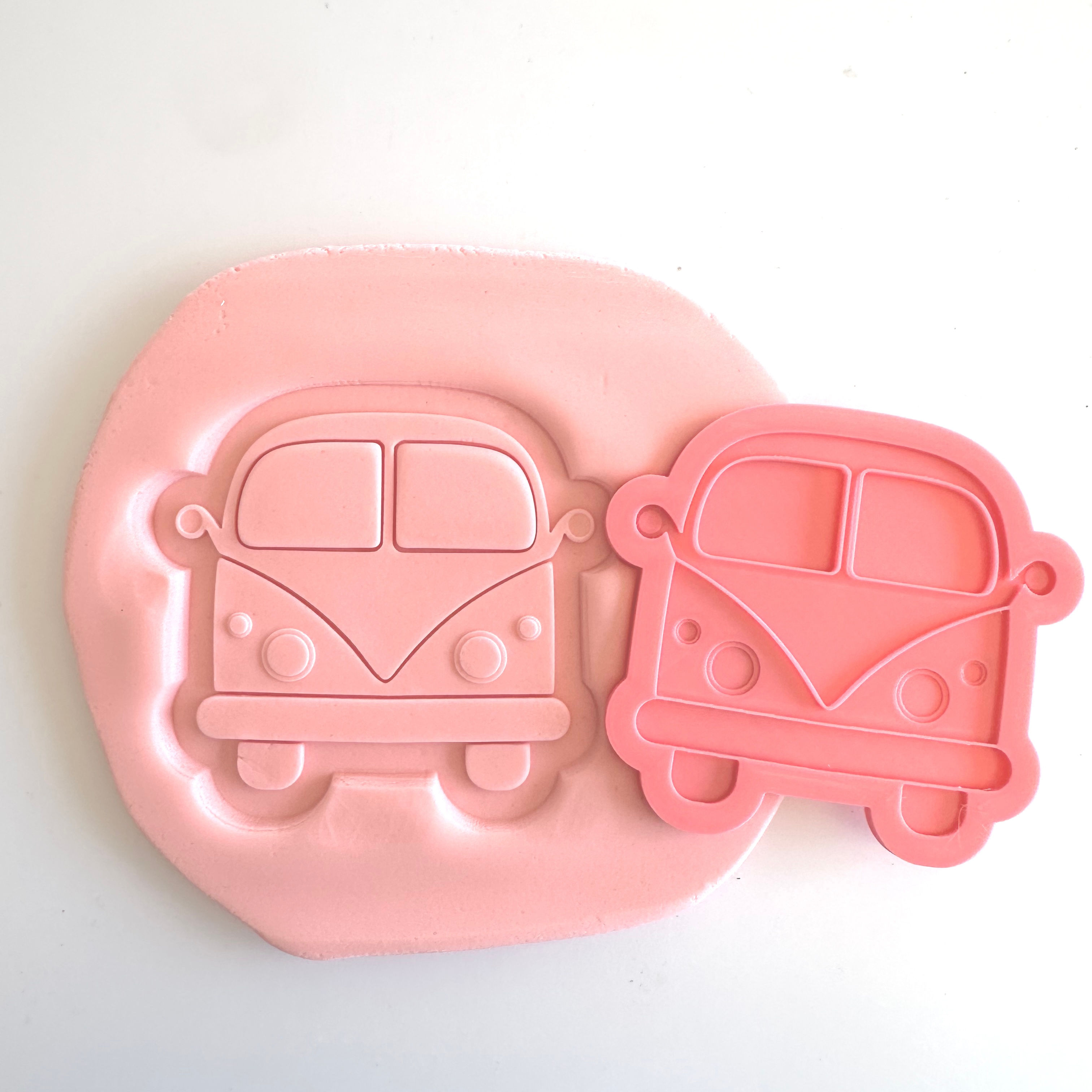 Combi van debosser with matching cutter