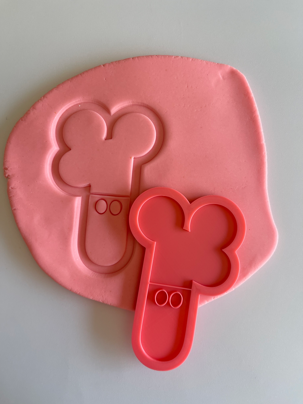Number 1 - Mickey Mouse themed debosser with matching cutter