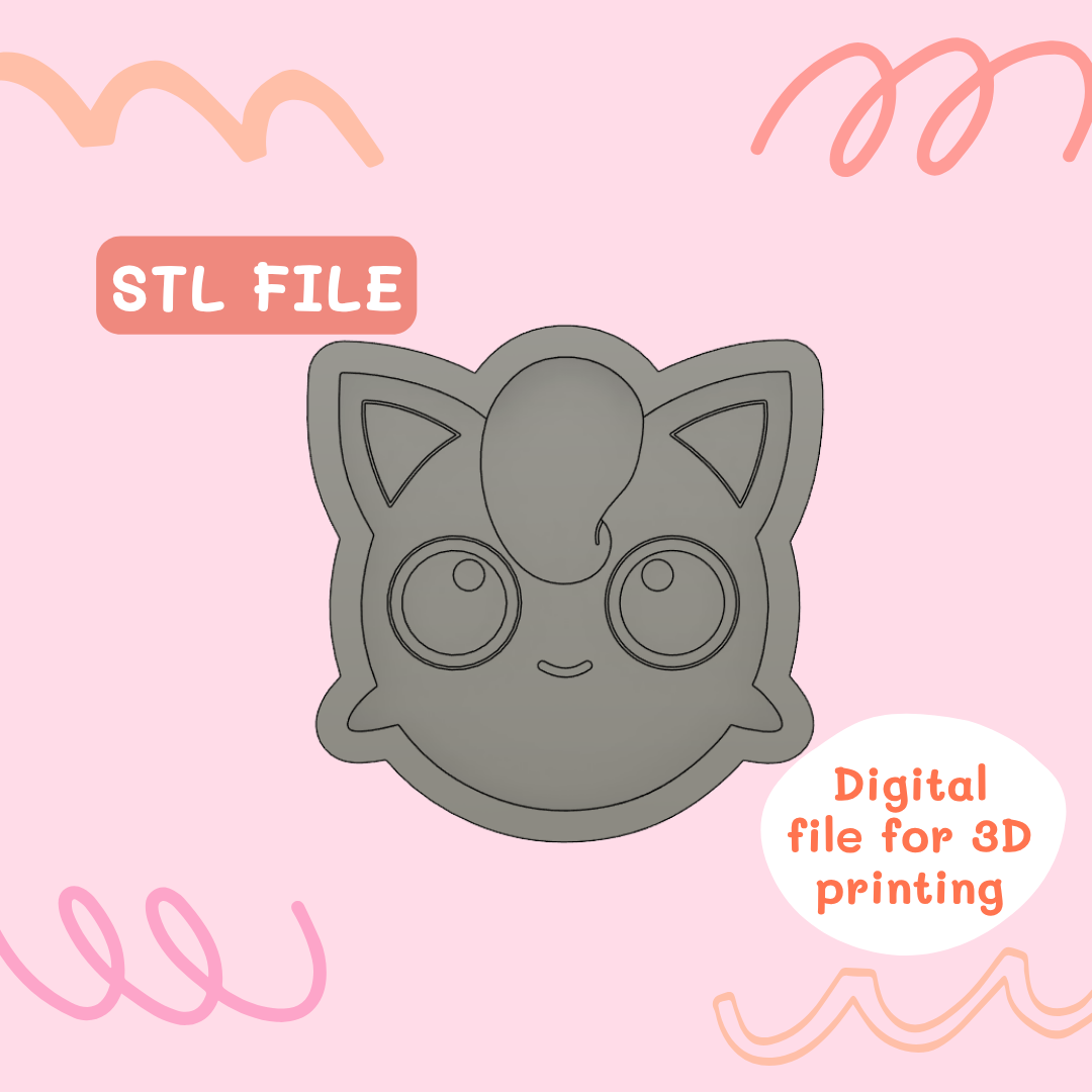 Jigglypuff head (Pokemon) STL