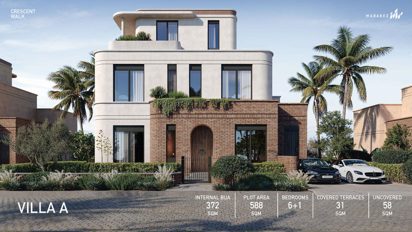 crescent walk new cairo standalone villa
