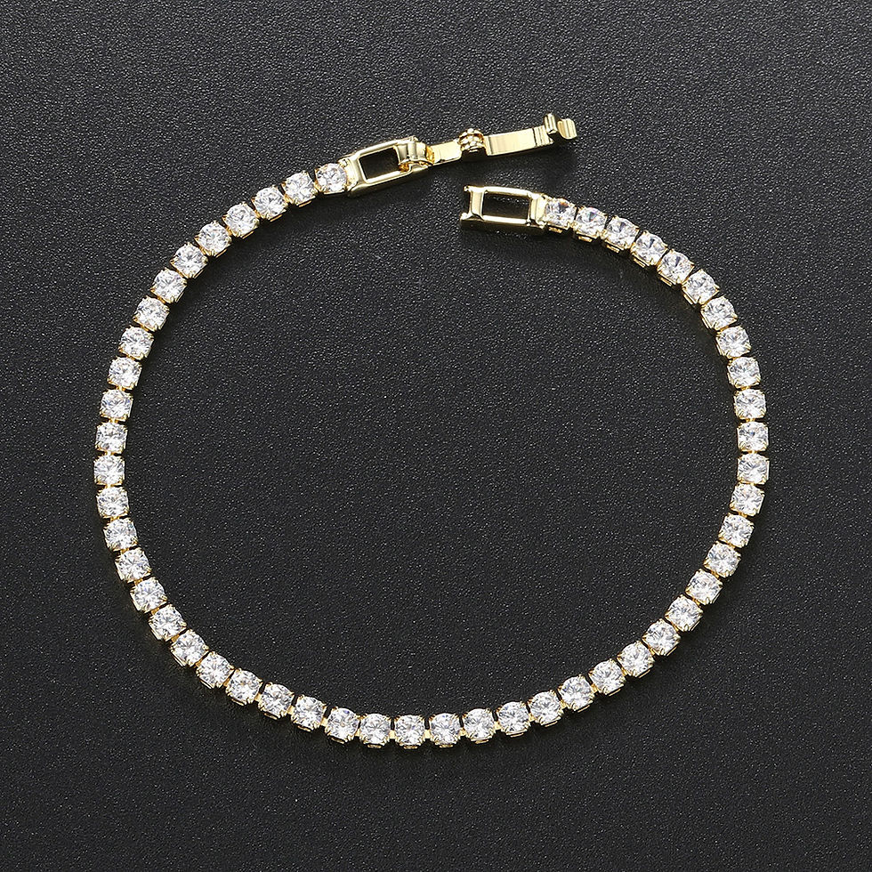 Thumbnail: Fashion 2.5mm Zirconia Tennis Bracelet for Women Crystal Charm Designer Tennis T