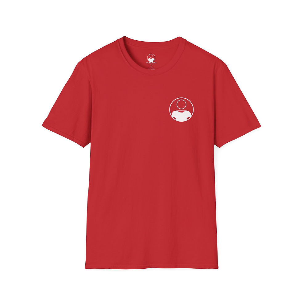 Thumbnail: Red Artist Unisex t-shirt featuring The Red People logo, soft and breathable with a relaxed fit.