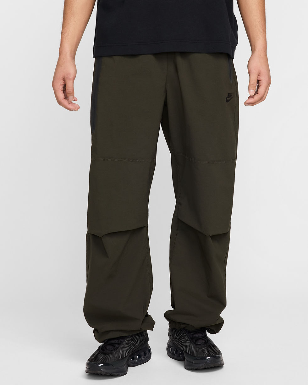 Miniature : Nike Tech Men's Woven Oversized Pants Sequoia/Black