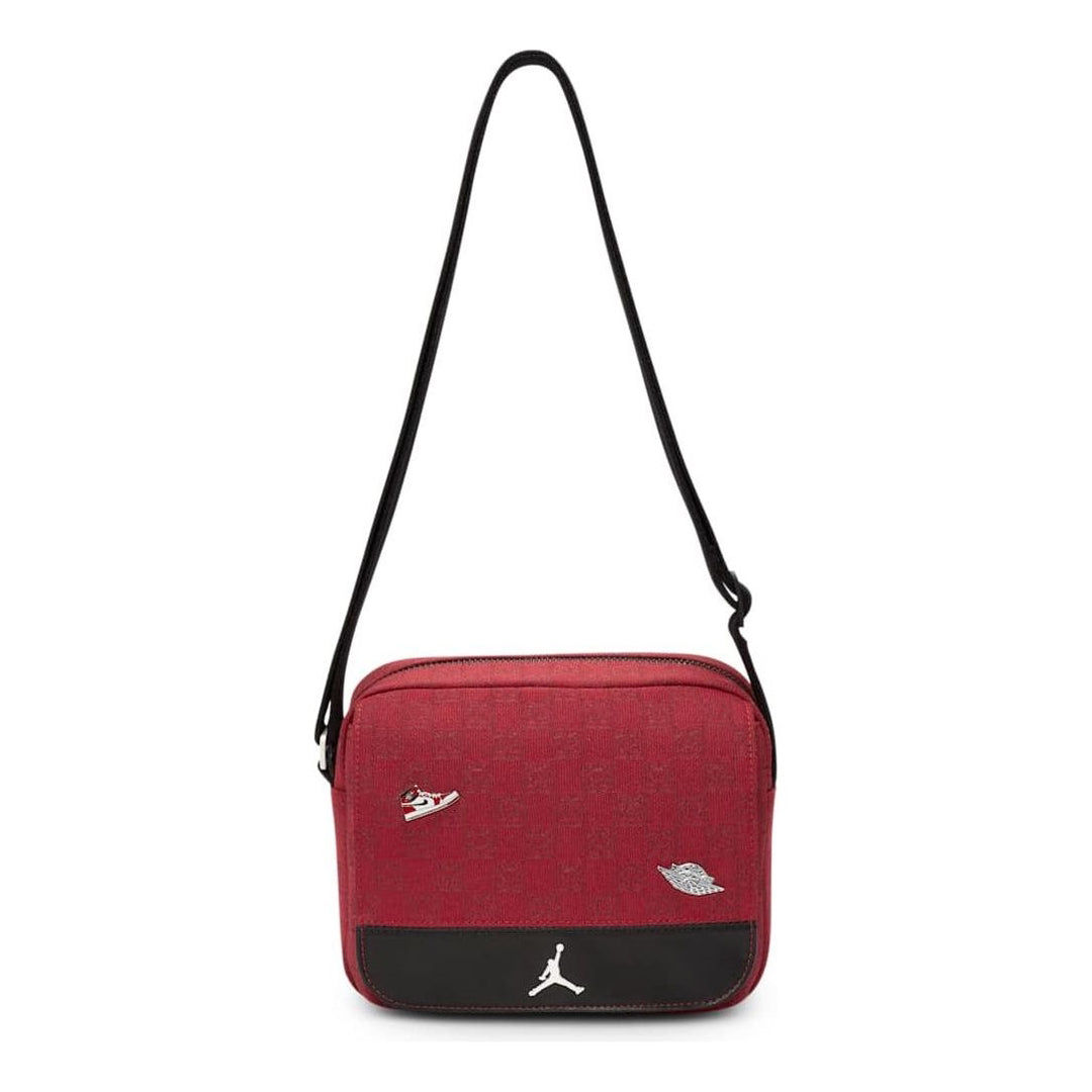 Nike Air Jordan Monogram Messenger Bag Red 3.6L