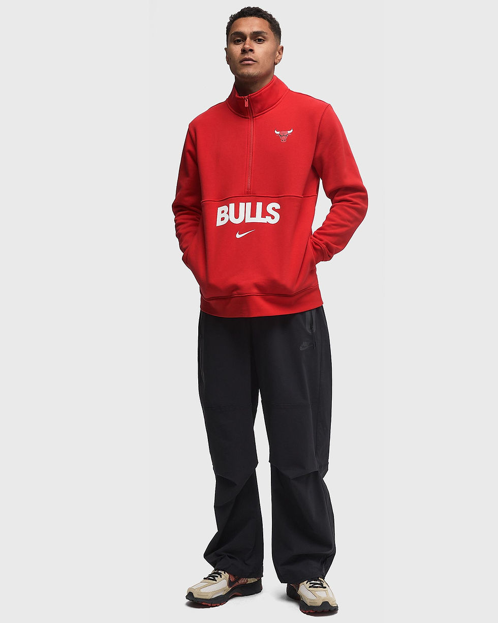 Miniature : Nike NBA Chicago Bulls Courtside 3/4 Zip Sweatshirt 