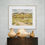 Thumbnail: Framed fine art print of Torcastle & Torlundy autumn landscape painting displayed in a modern living room