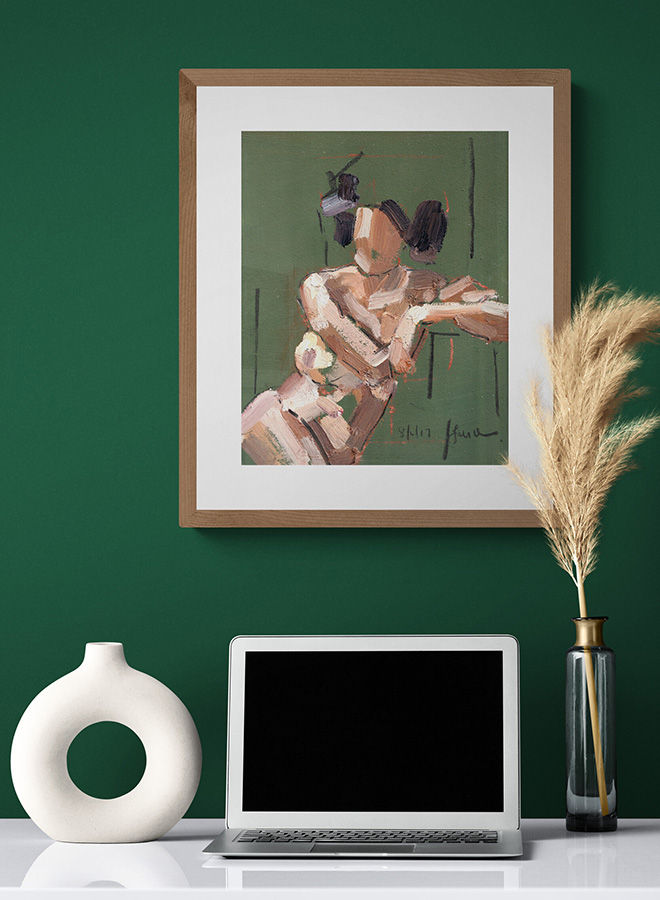 Thumbnail: Nude figure, exploring the subtleties of tone, structure, painted in oil on board