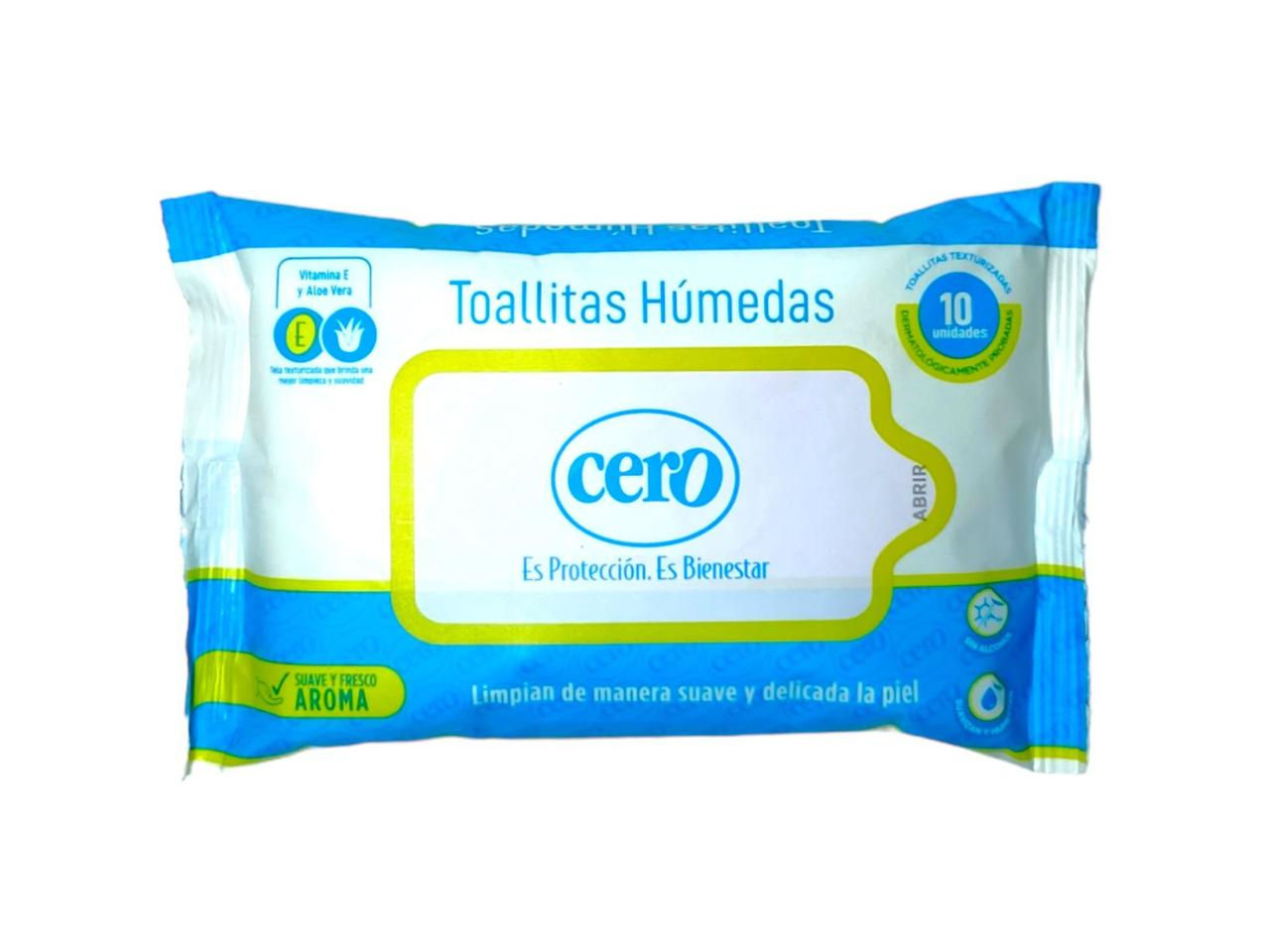 PAÑITOS HUMEDOS CERO *10UND
