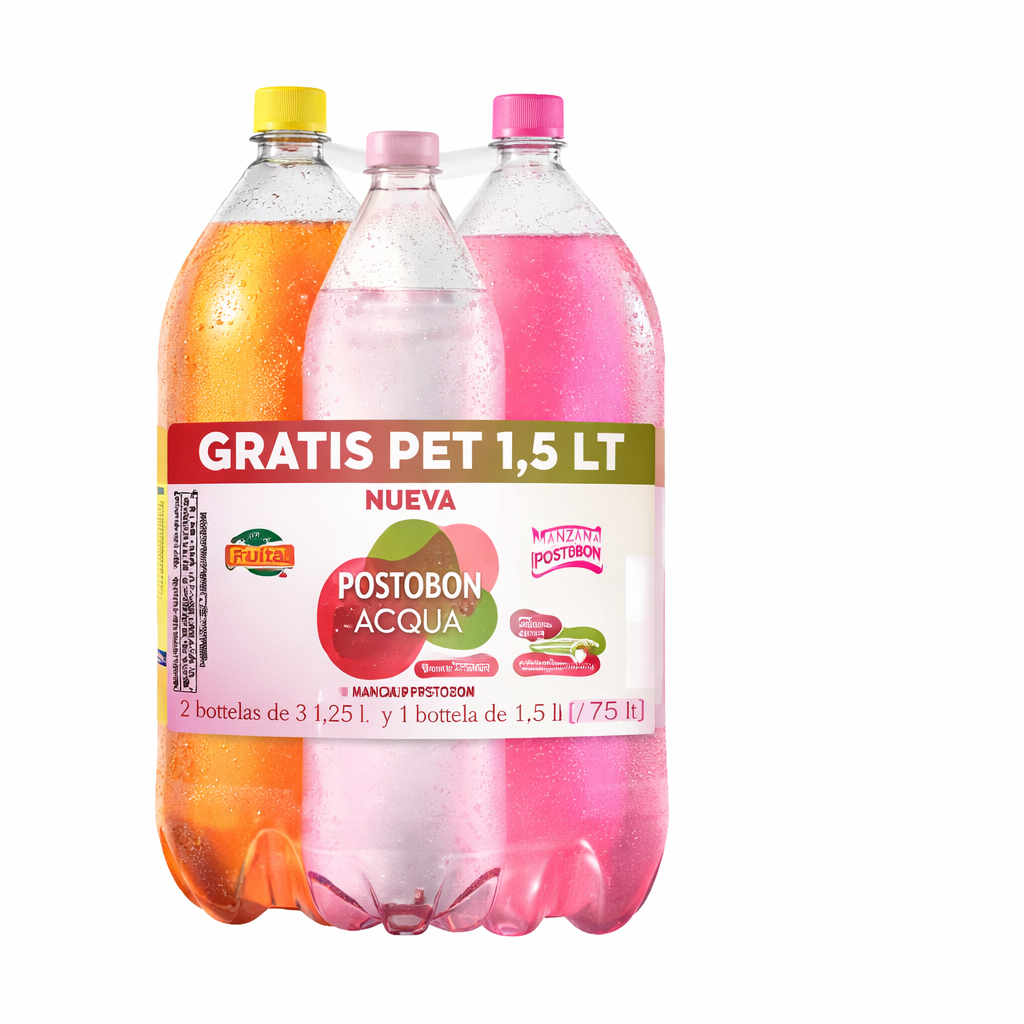 GASEOSA POSTOBON *3 LT *2UND + AQUA 1.5LT