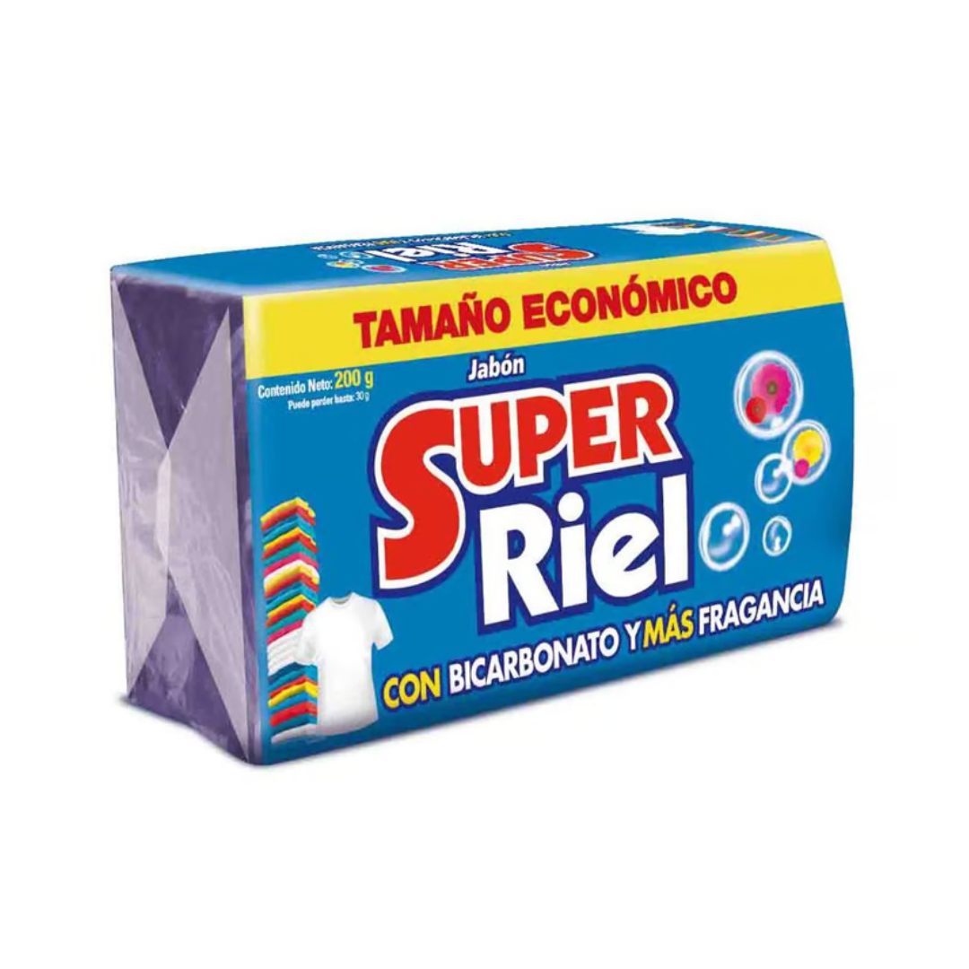 JABON BARRA SUPER RIEL *200GRS