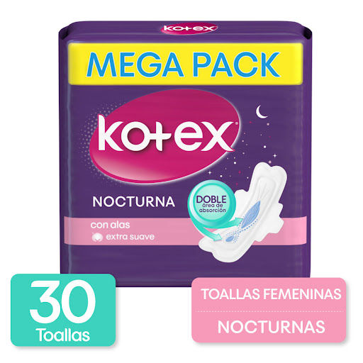 TOALLAS HIGIENICAS. KOTEX NOCTURNA *24UND