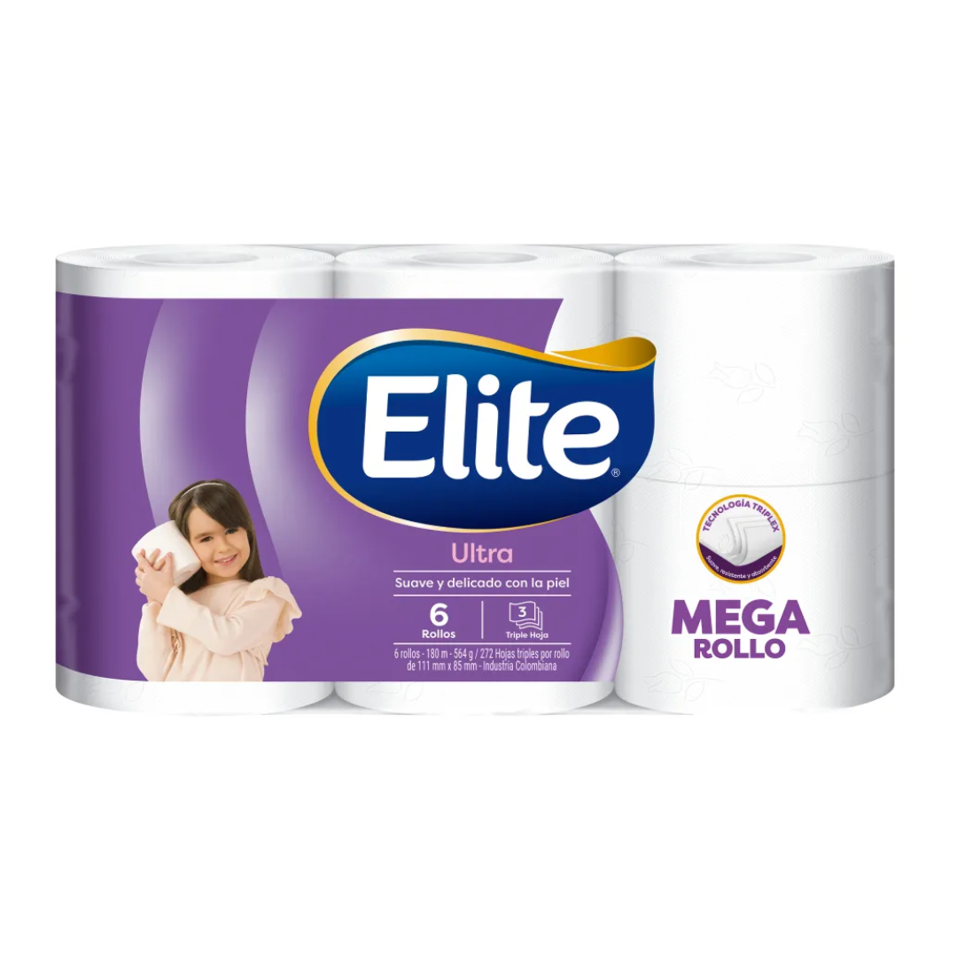 PAPEL HIGENICO ELITE MEGA *6UND