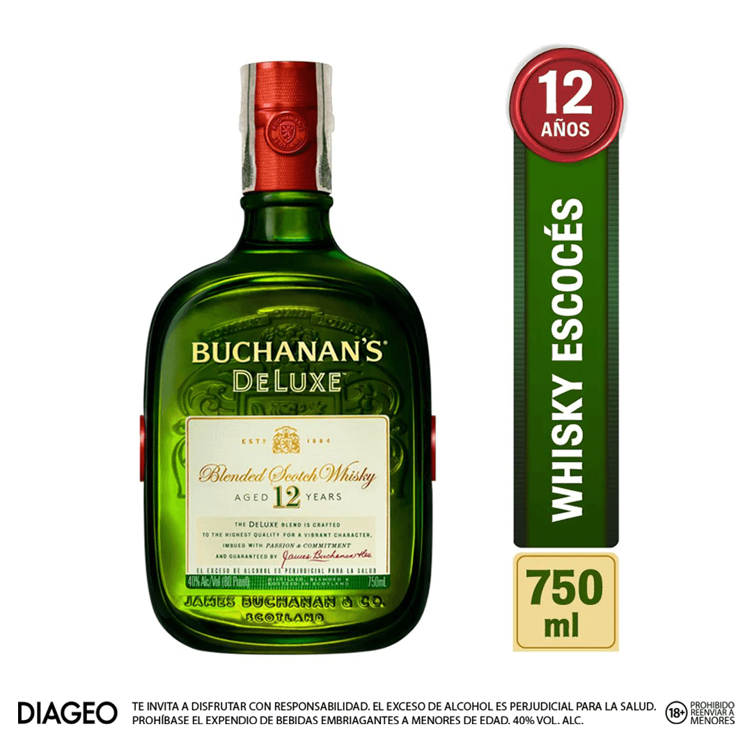 WHISKY BUCHANANS 12 AÑOS *75CL