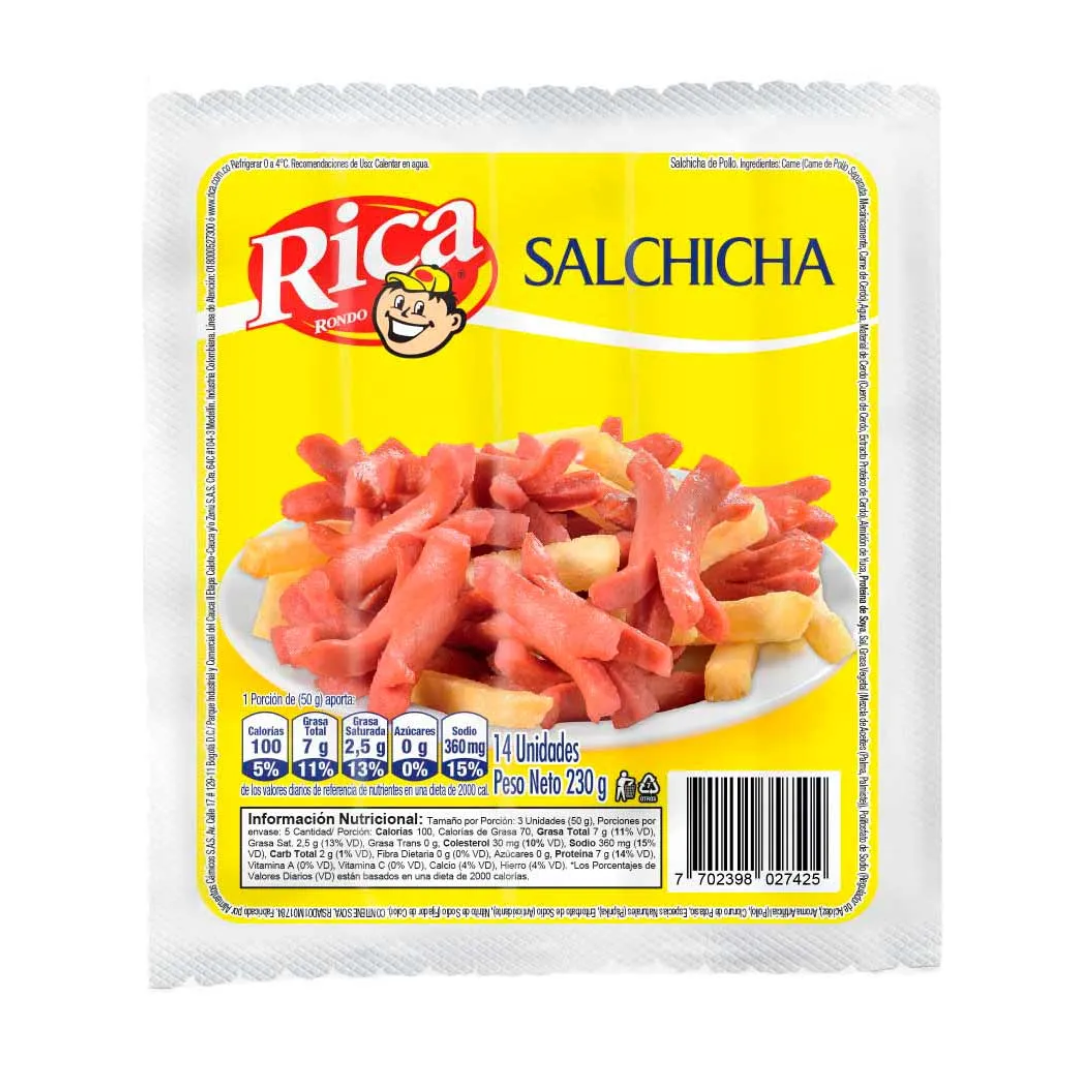 SALCHICHA RICA *230GRMS