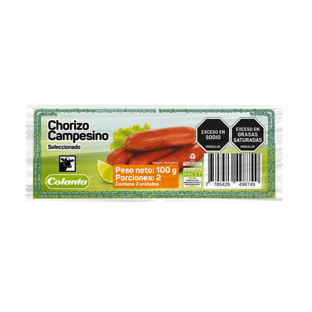 CHORIZO CAMPESINO COLANTA *2UND