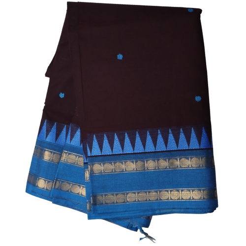 ASSORTED PURE COTTON(BUTTA) - Raisin Black