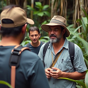 amazon rainforest local guide guiding a smalla group.jpg