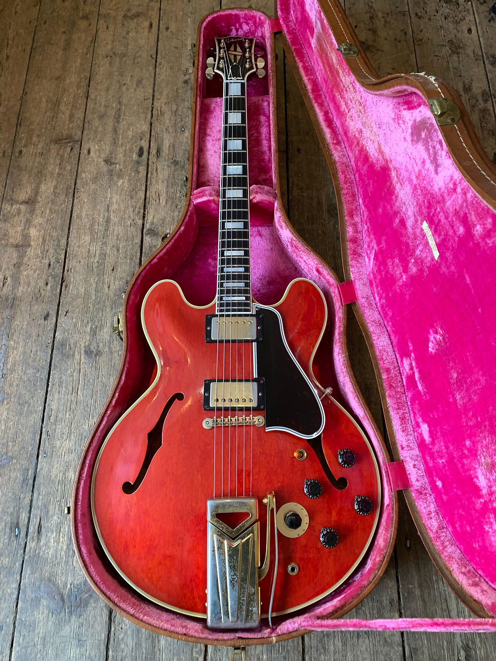 Thumbnail: 1959 Gibson ES 355 TDC Stereo W-Side to Side Vibrola.