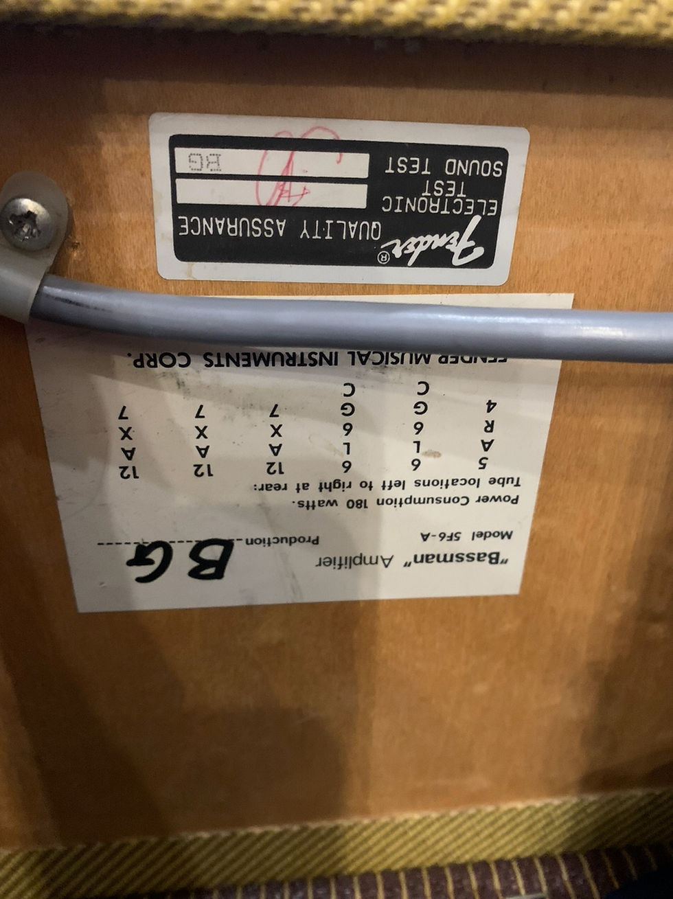 Thumbnail: FENDER BASSMAN - 5F6A - 1990’s TWEED REISSUE