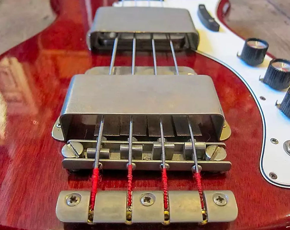 Thumbnail: 1964 Epiphone Embassy Deluxe Bass in Cherry finish