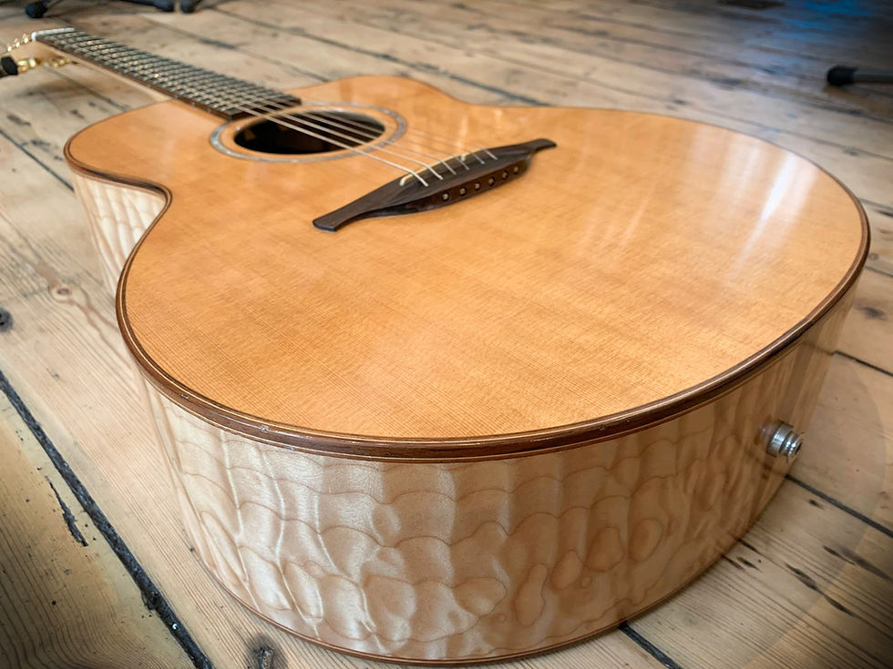 Thumbnail: 2006 Lowden F35 CX - Quilted Maple - Ex McFLY. Comes with hard shell case