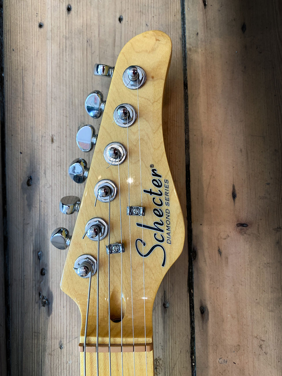 Thumbnail: 2015 Schecter Diamond Tele in aged Cherry Burst & hard shell case