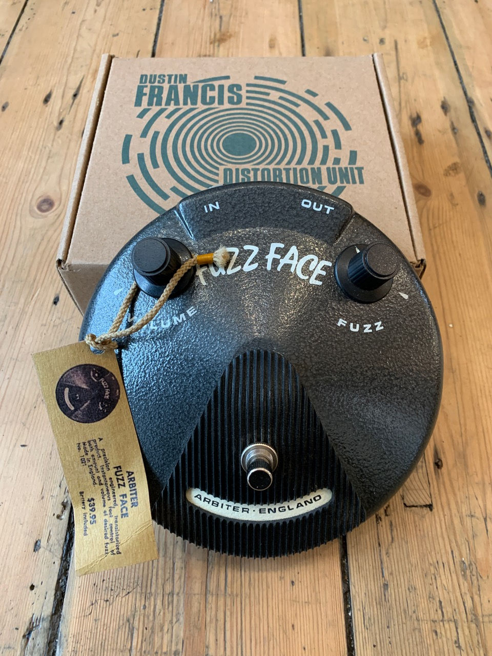 Thumbnail: New Dustin Francis 1966 Black NRT Fuzz Face pedal