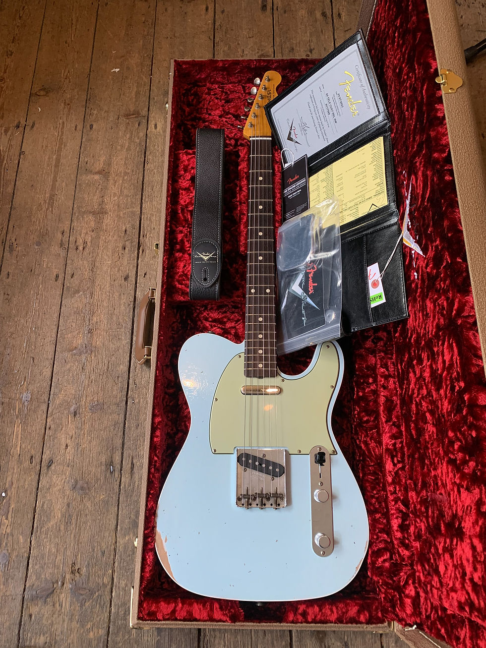 Thumbnail: 2023 Fender Custom Shop 1960 Tele Custom Relic Sonic Blue.