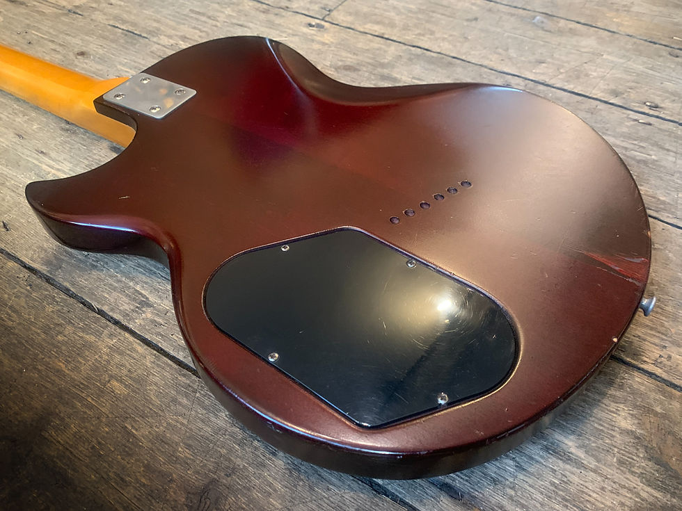Thumbnail: 1974 Gibson L6 in Burgundy wine red finish