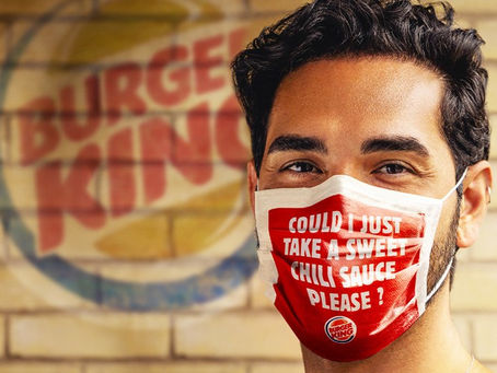 Burger King mejora la comunicación en sus restaurantes imprimiendo tu pedido en mascarillas