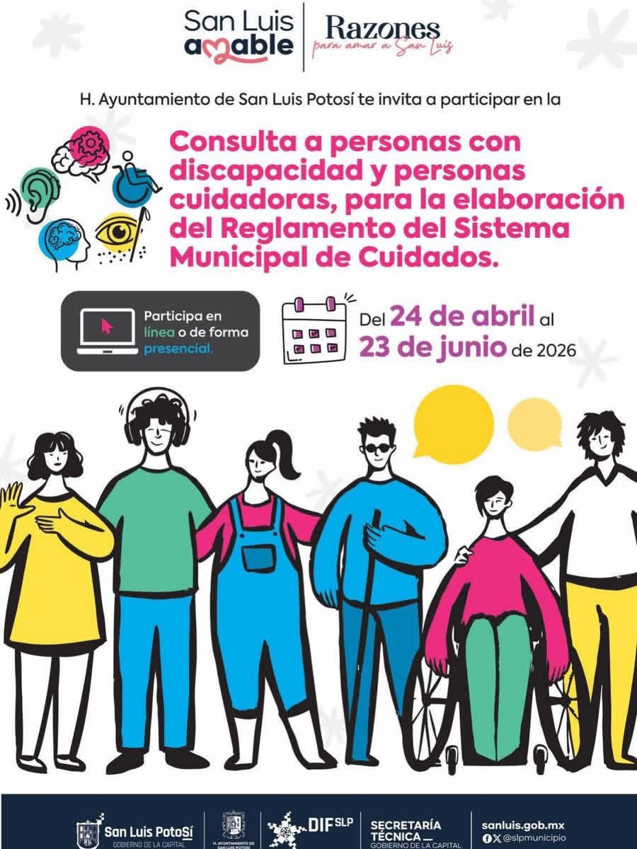Invitan a consulta para integrar el Reglamento del Sistema Municipal de Cuidados