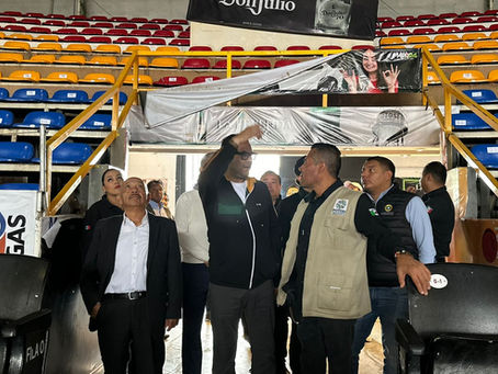 Protección Civil supervisa recinto ferial en SLP