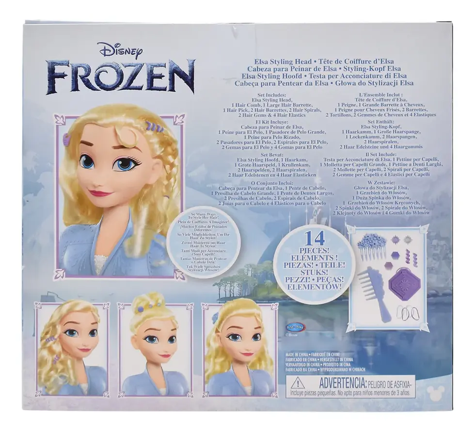 Miniatura: ELSA CABEZA DE  PEINADOS DISNEY  FROZEN