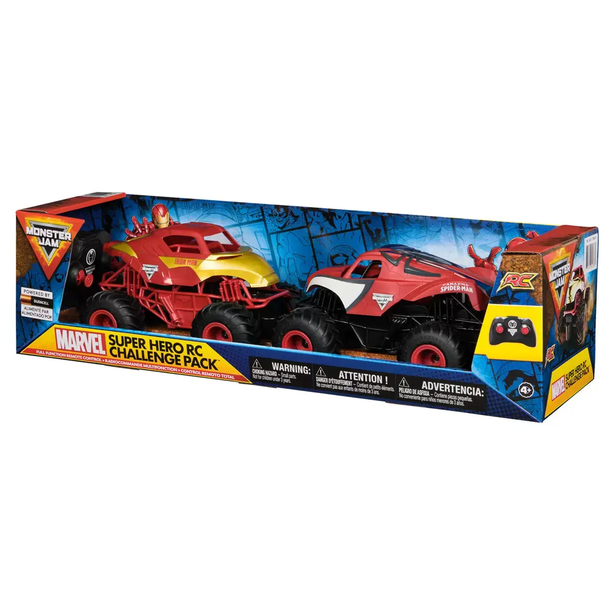 MONSTER JAM SUPER  HERO CONTROL  REMOTO TOTAL