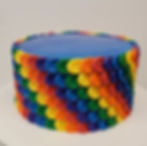 8” Primary Rainbow SCALLOP 